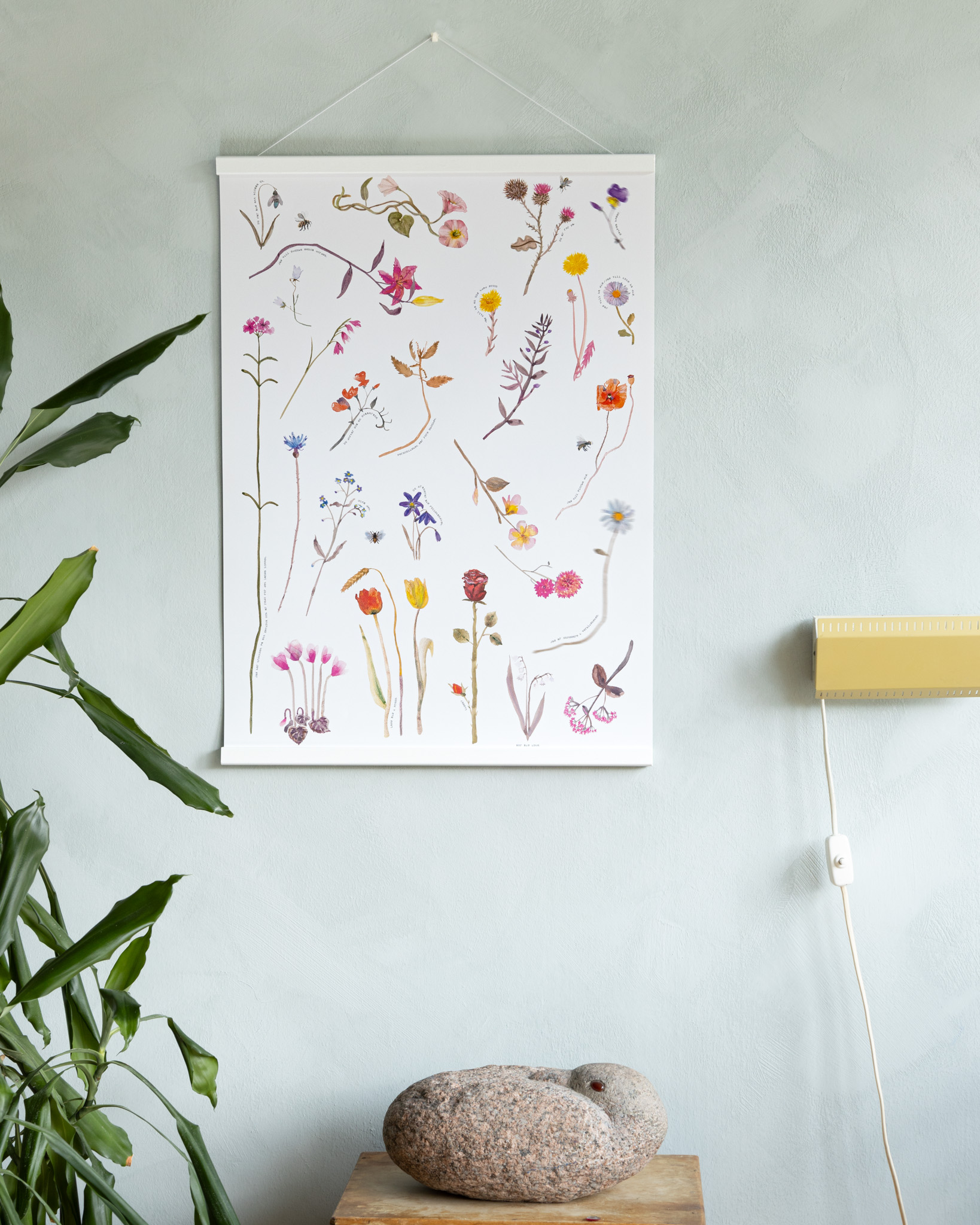 Affisch, Blomster, Ida Holmedal och Carolina Dahl 