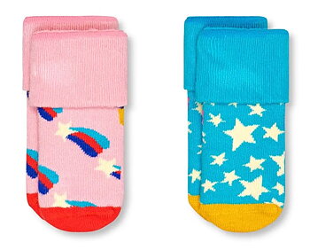 2-Pack Happy Socks Shooting Star Terry Socks