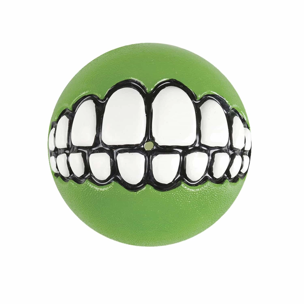 Rogz grinz  ball with a smile dog toy