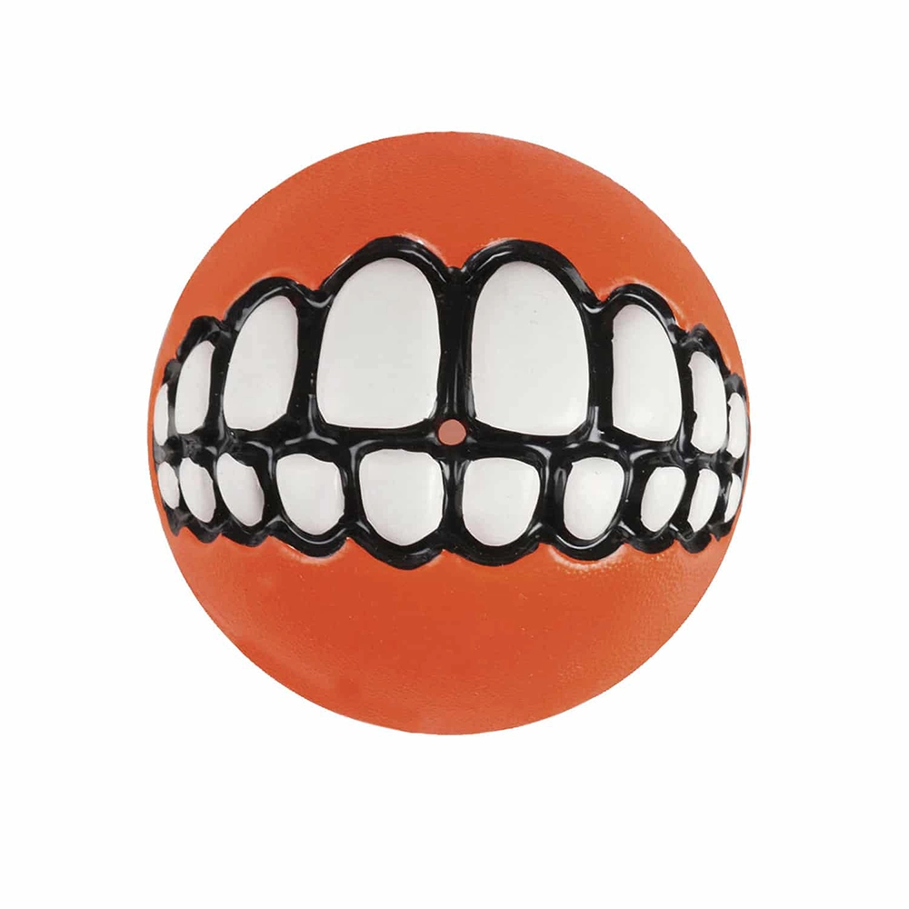 Dog toy ball with treat hole Rogz grinz 