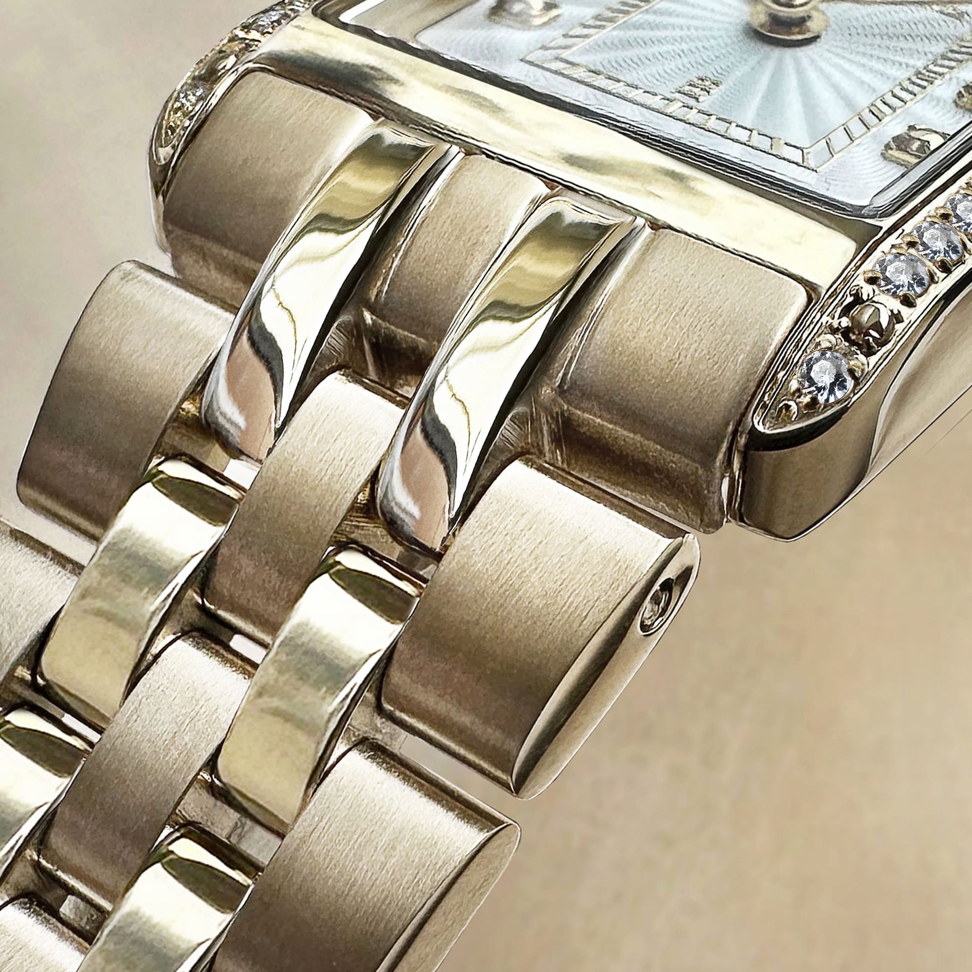 H&B Gala Pavé, Gold & White - 12