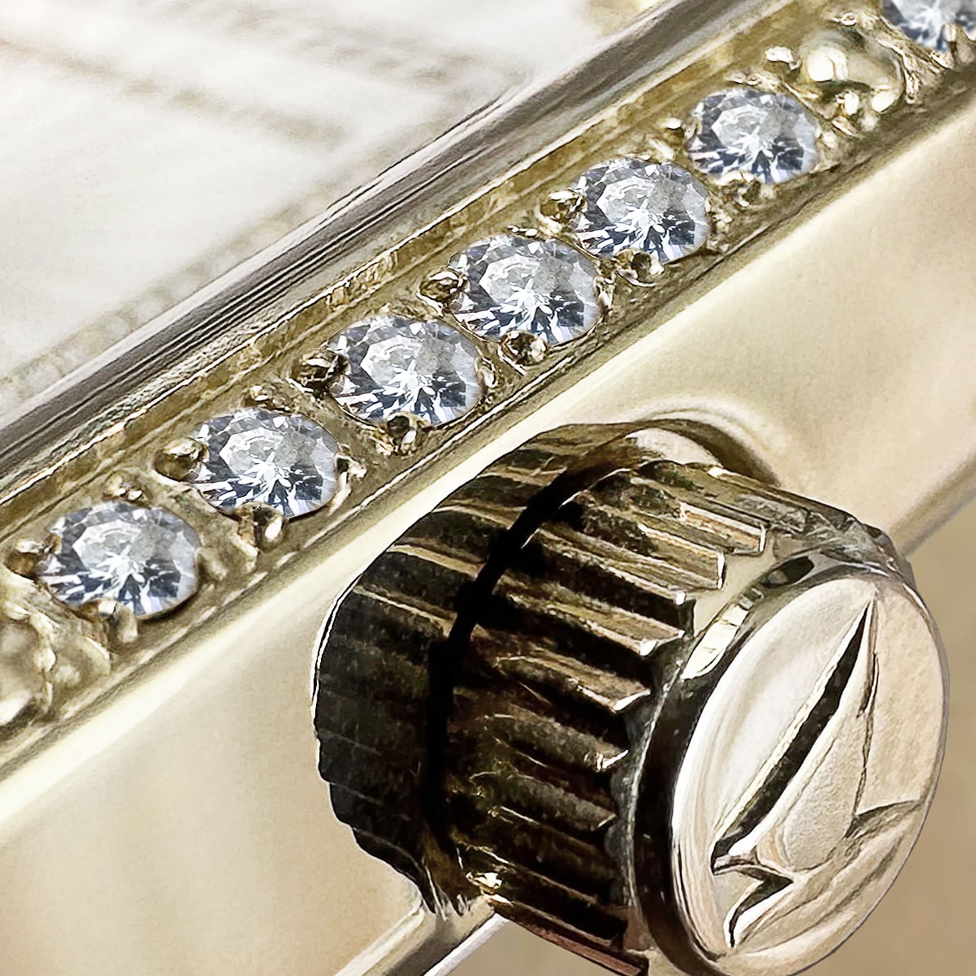 H&B Gala Pavé, Gold & White - 11