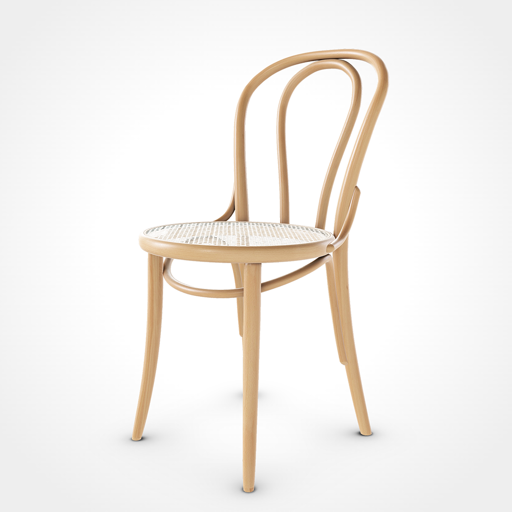 No. 18 Chair Beech rattan In stock