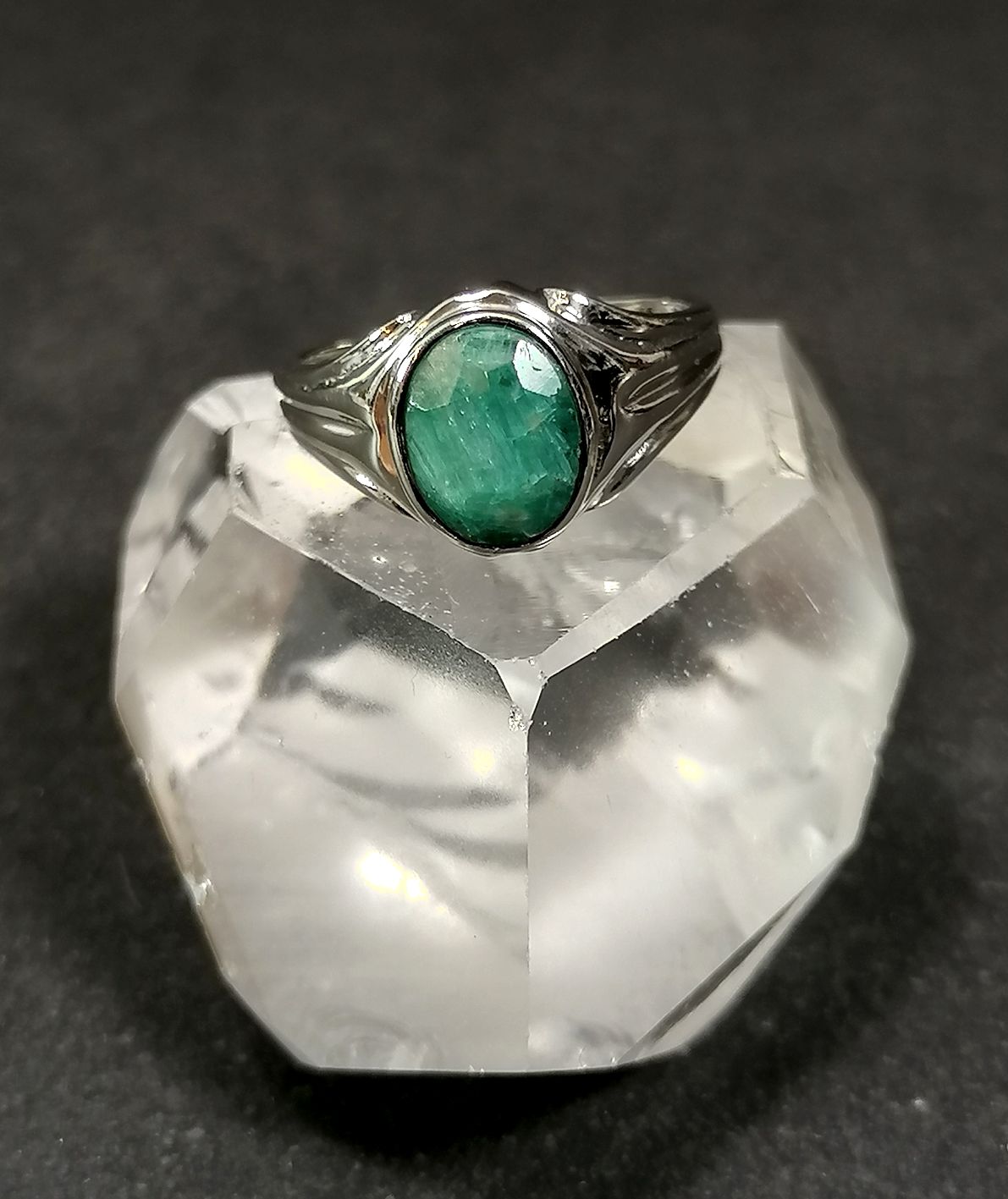 Silverring  - Cabochon i olika stenar - 8