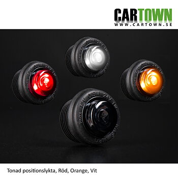 Positionslykta Mini 3 LED Tonad E-Märkt 12-24V