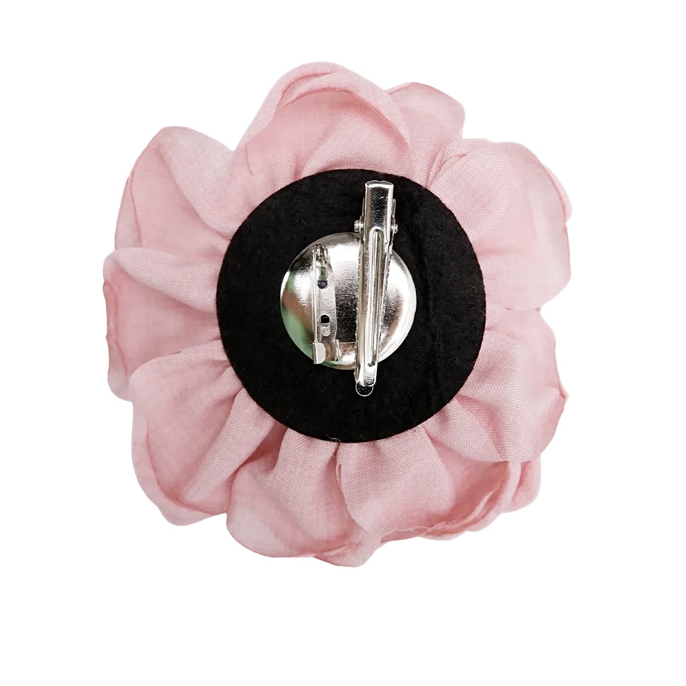 Vila big Flower - 2-in-1- brooch/pin - rose - 3