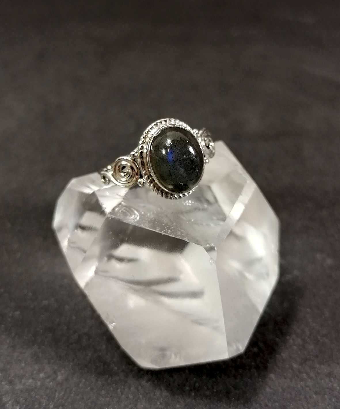 Silverring  - Cabochon i olika stenar - 4
