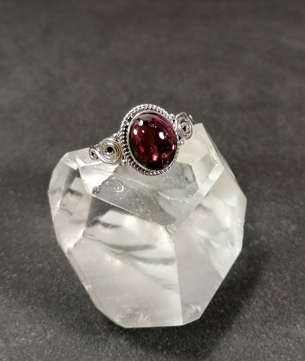 Silverring  - Cabochon i olika stenar - 3