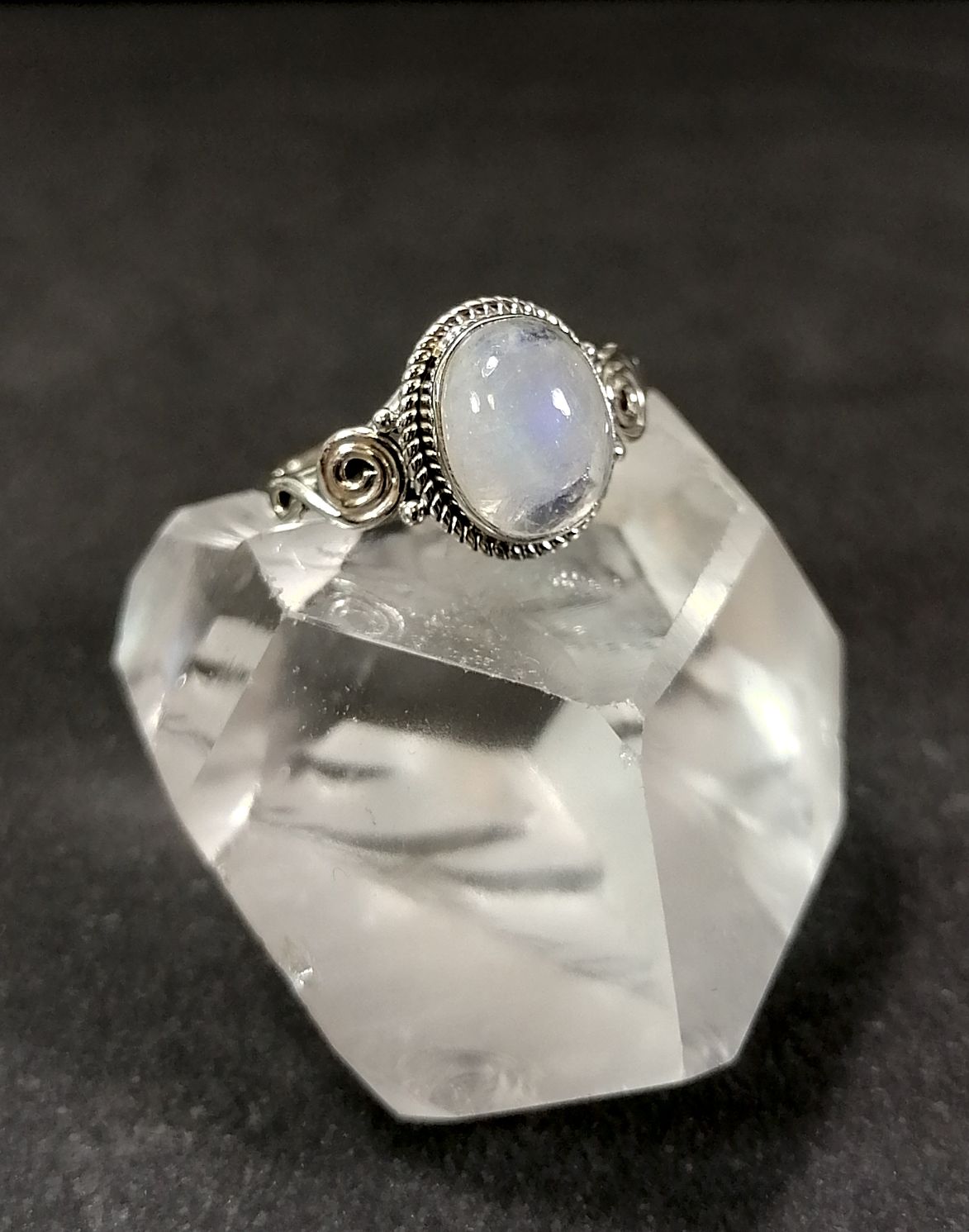 Silverring  - Cabochon i olika stenar - 5
