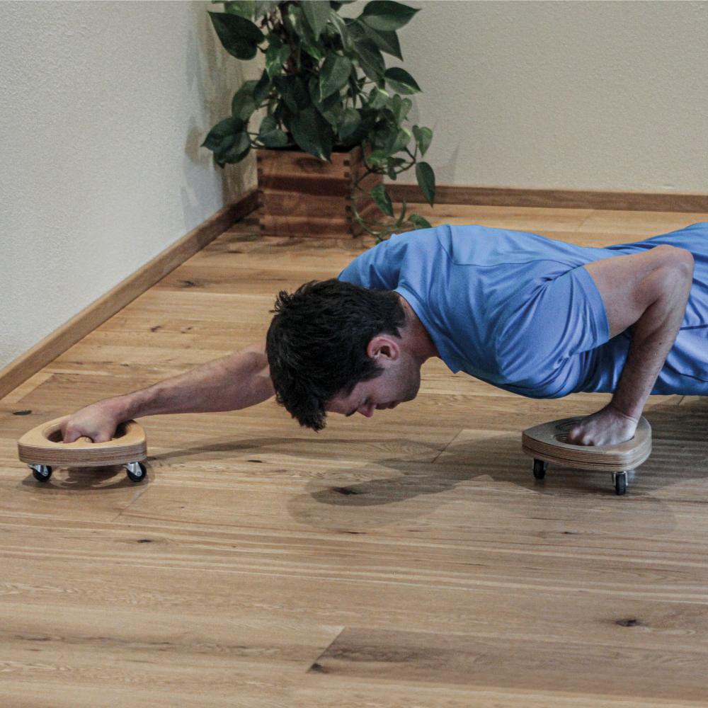 Push-Up Bars i tre med hjul  - 3