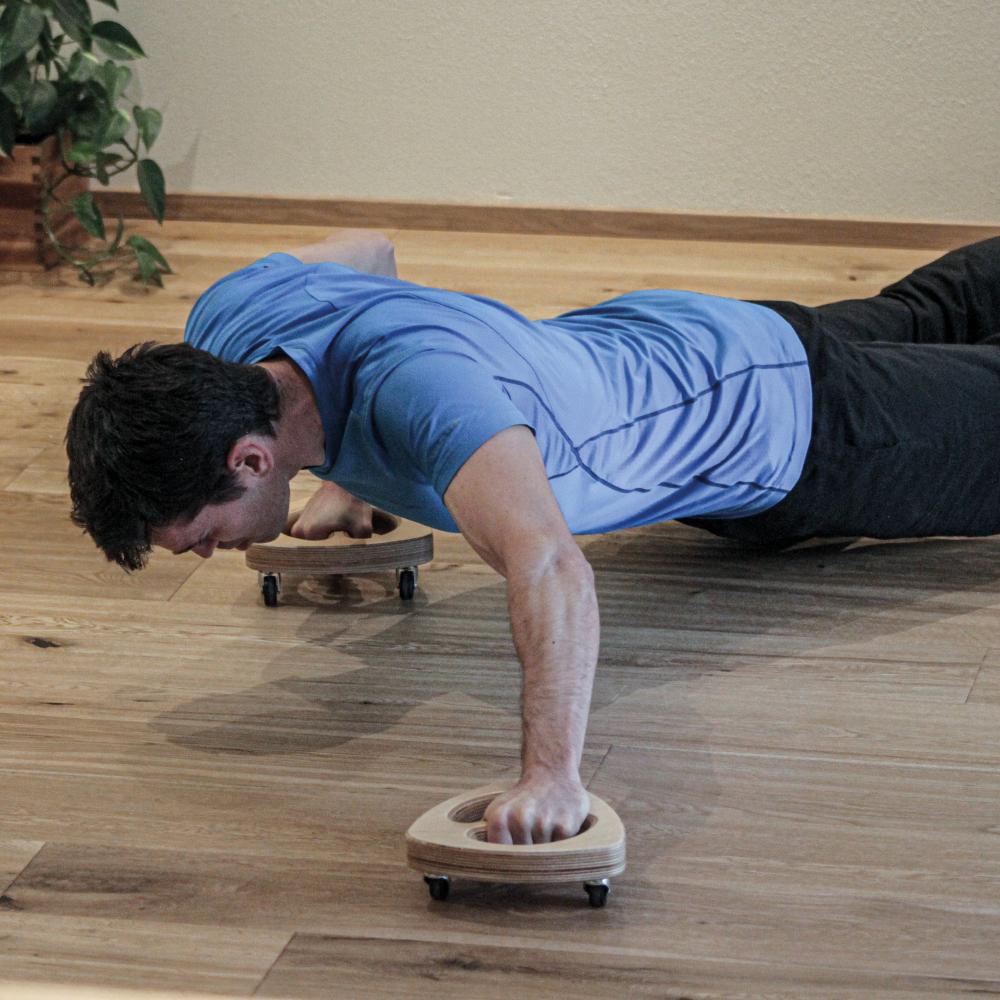 Push-Up Bars i tre med hjul  - 2