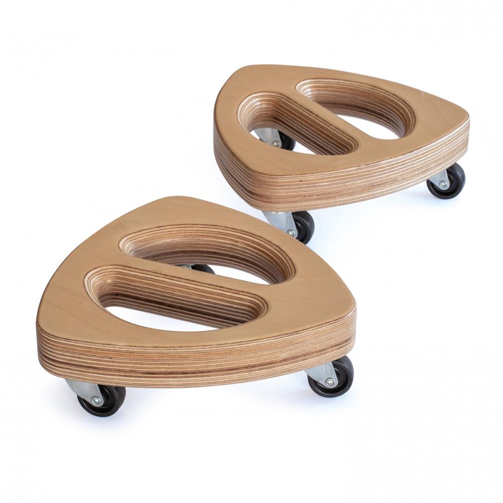 Push-Up Bars i tre med hjul 