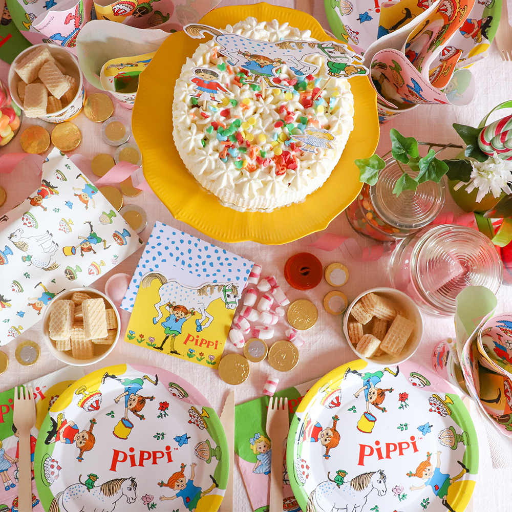 Papperstallrikar Pippi 23cm 8-P - 2