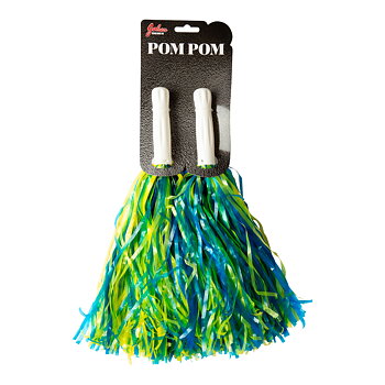 Pom Pom Blå/Gul 2-P