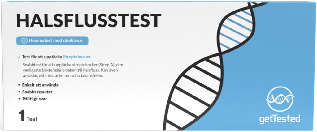 Get Tested Halsfluss-test, 1 st