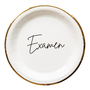 Papperstallrikar Examen 23cm 8-p