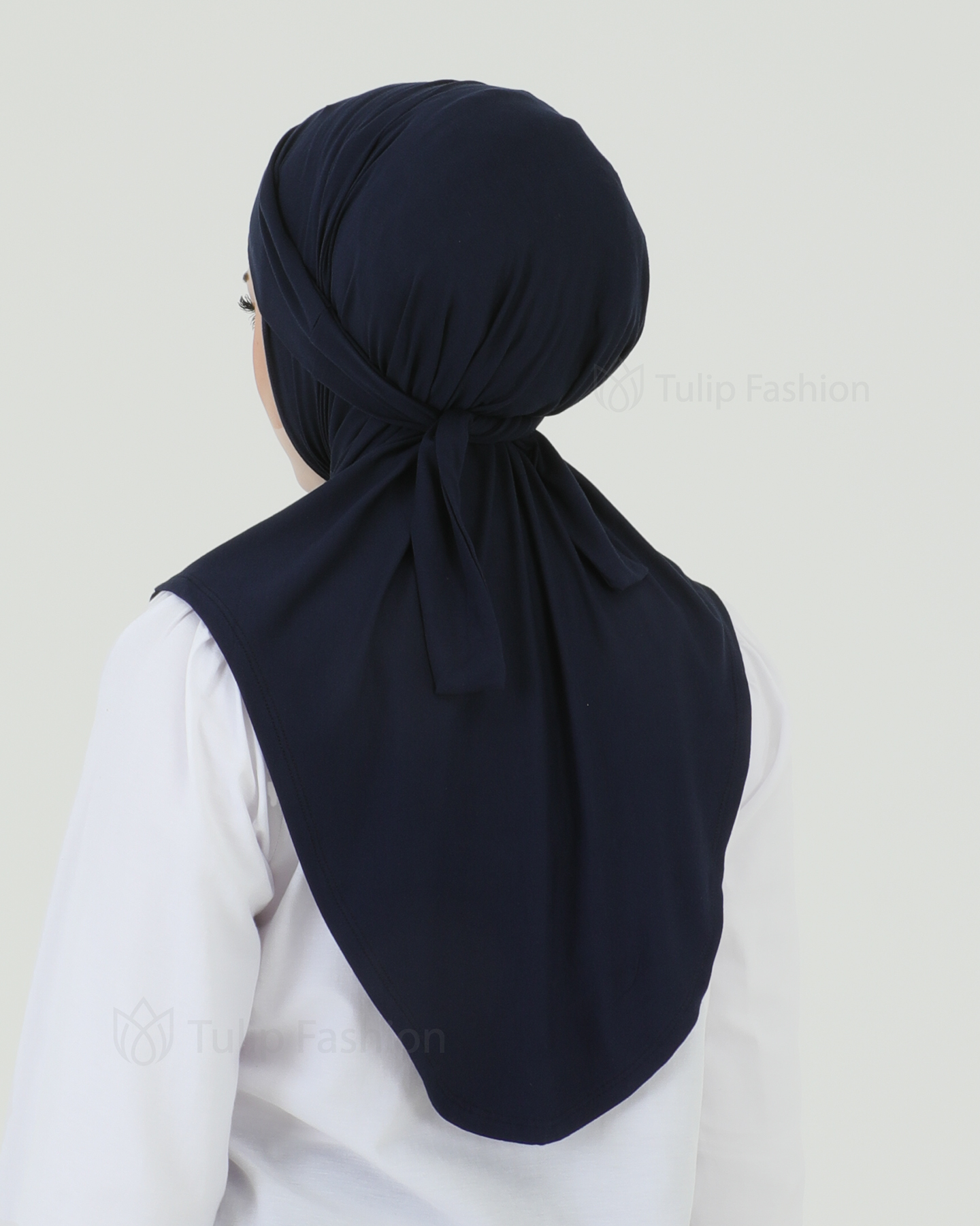 Hijab - Instant Jersey with band - Midnight Blue - 4