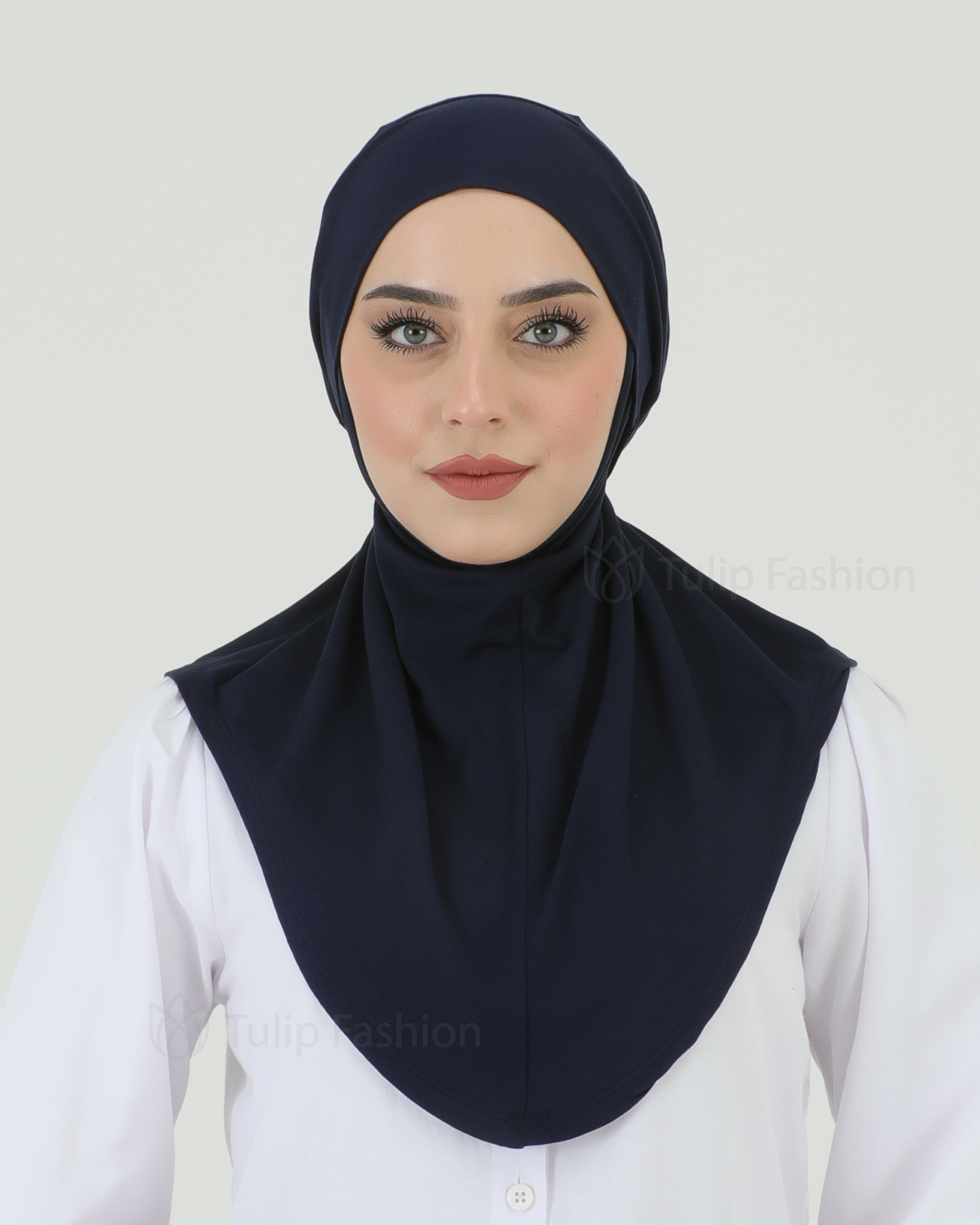 Hijab - Instant Jersey with band - Midnight Blue - 3