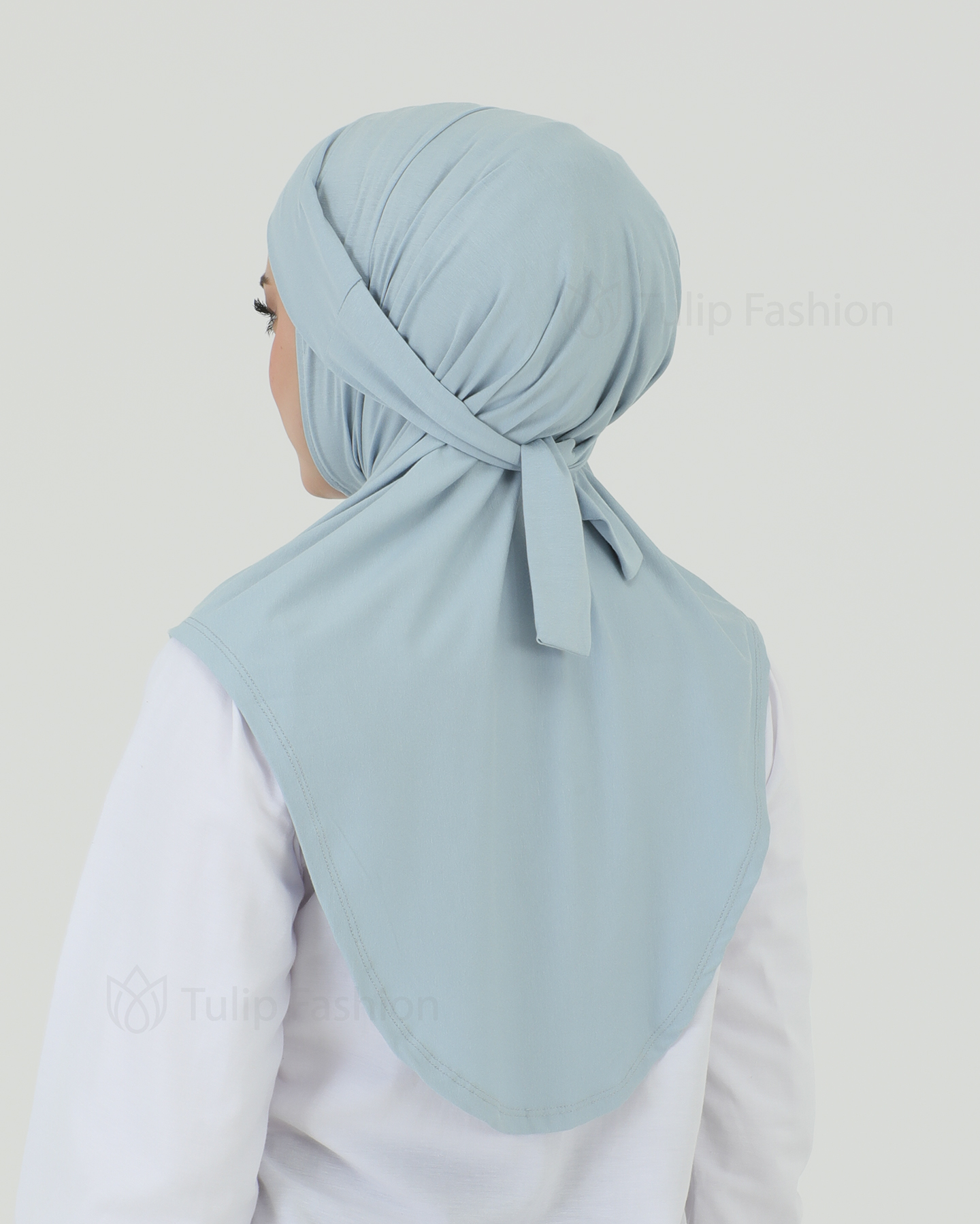 Hijab - Instant Jersey with band - Blue - 4