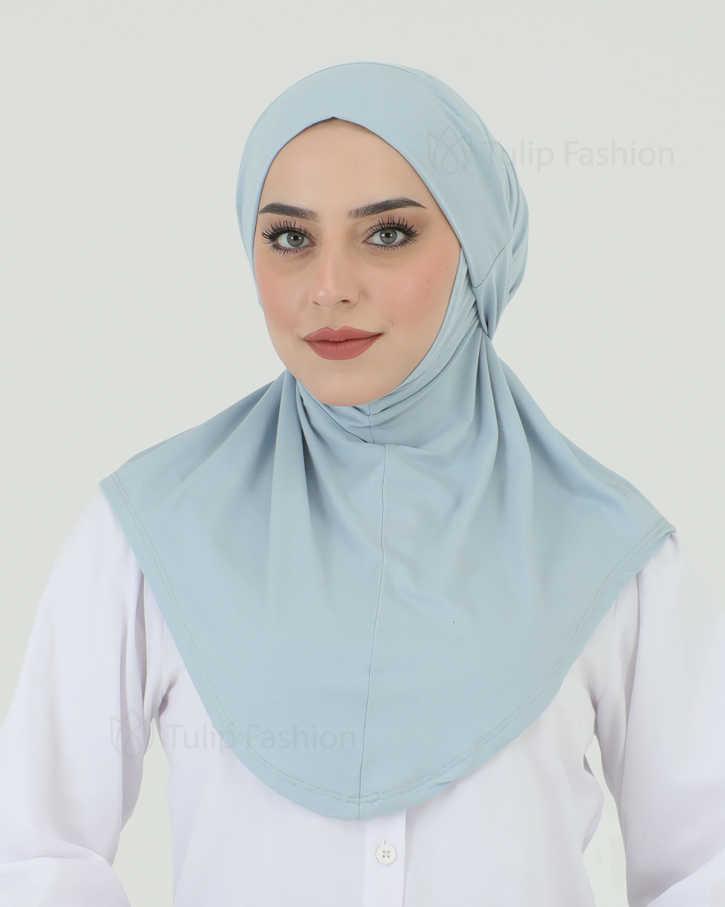Hijab - Instant Jersey with band - Blue - 3