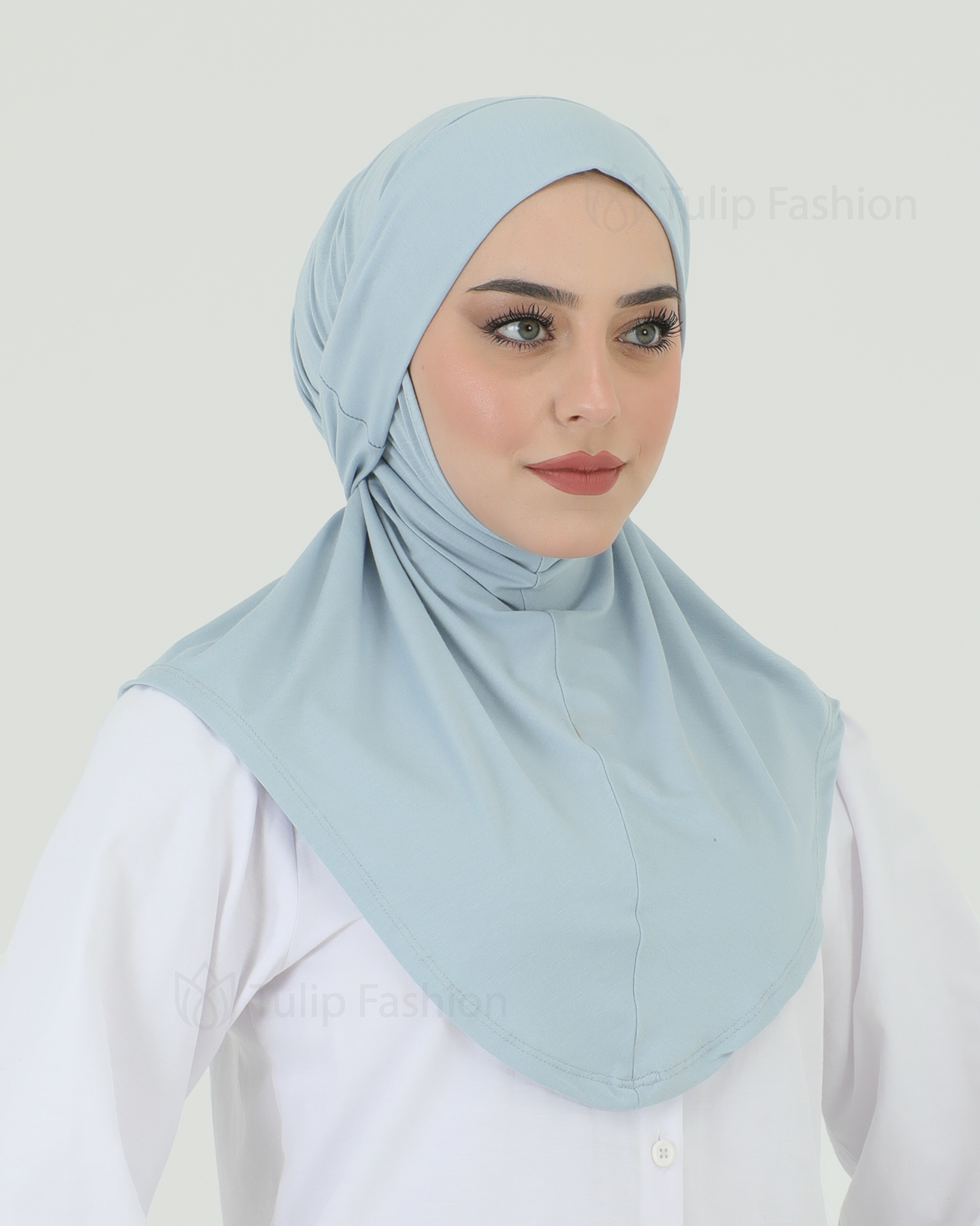 Hijab - Instant Jersey with band - Blue