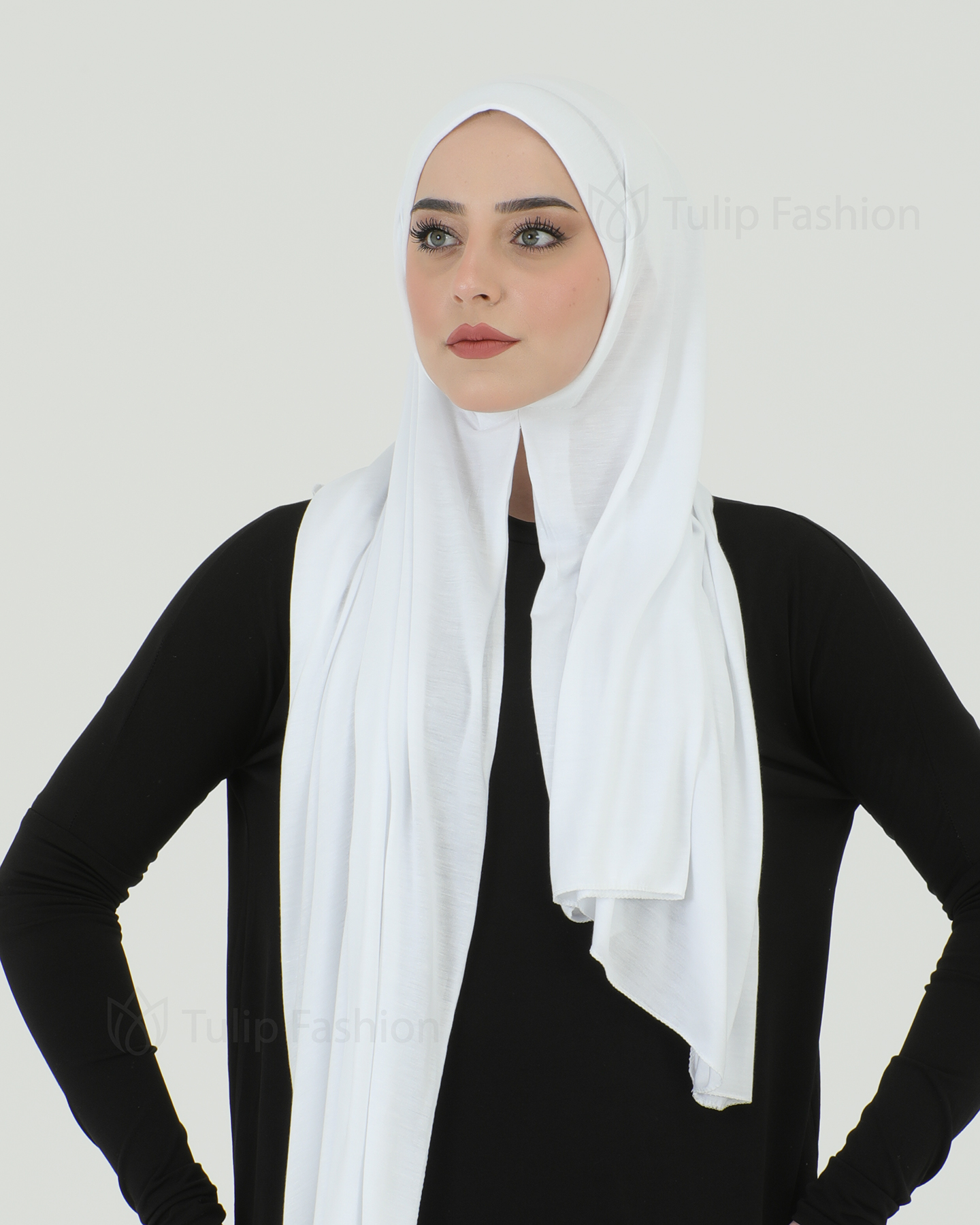 Hijab - Instant Jersey - White - 4