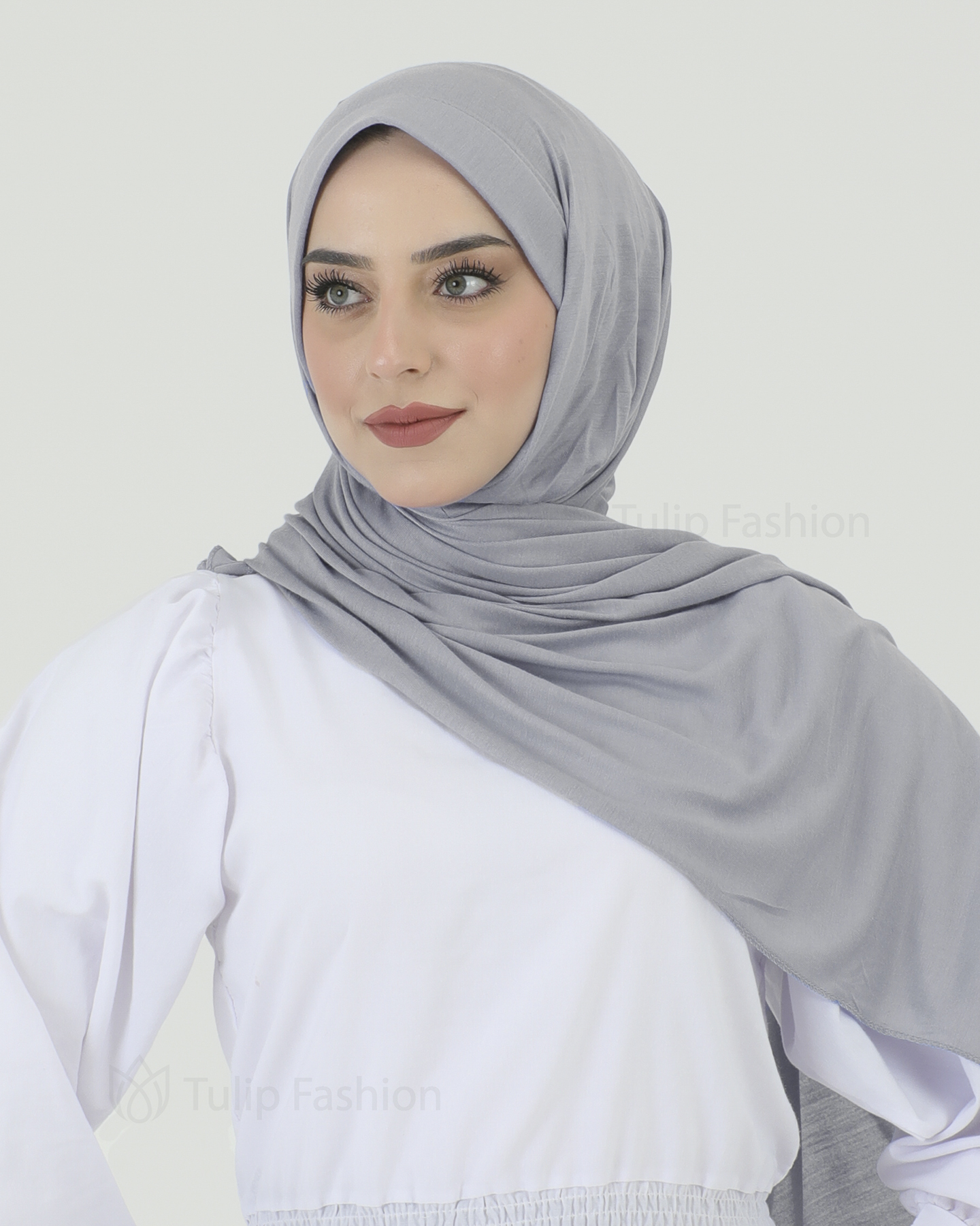 Hijab - Instant Jersey - Light Gray