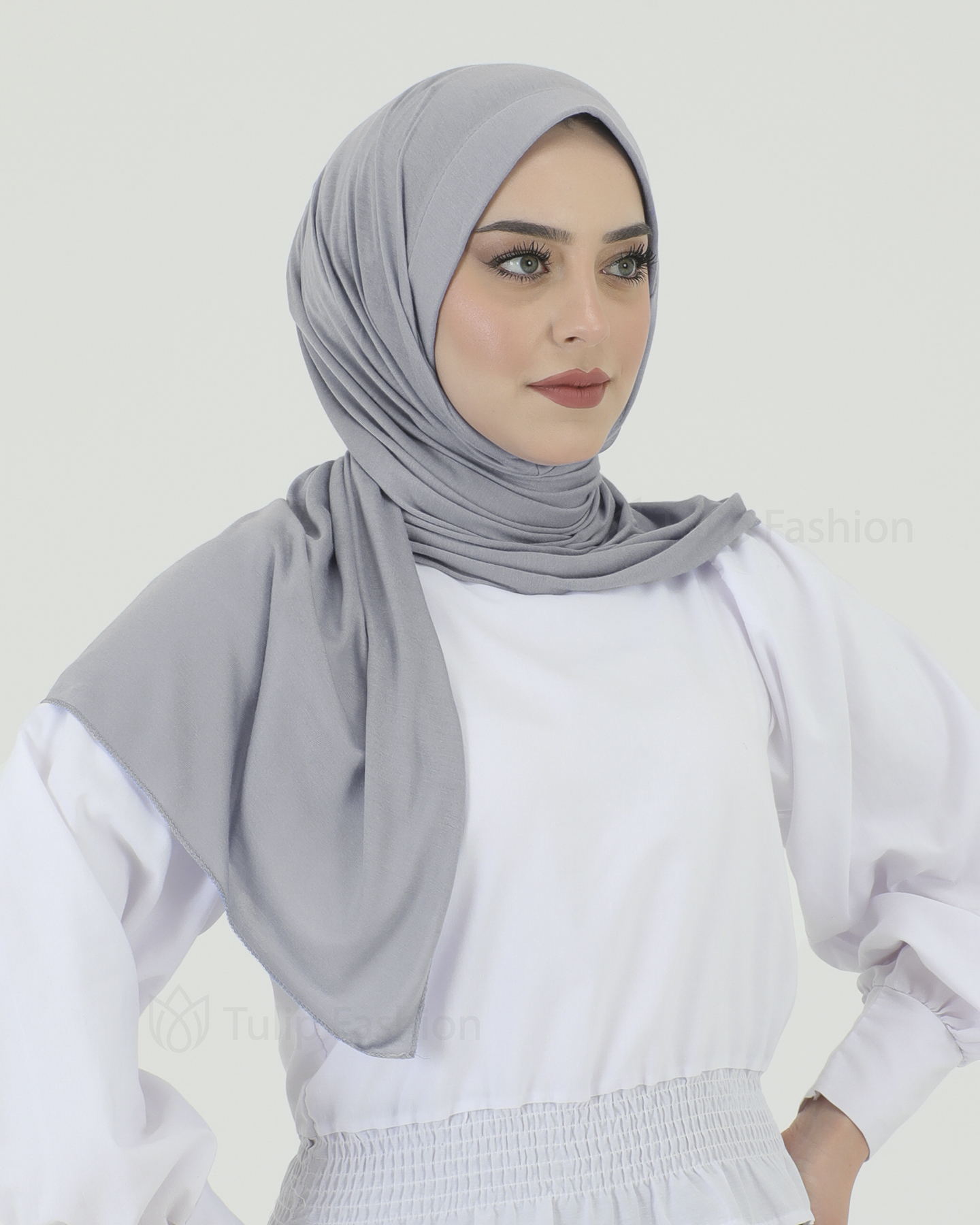 Hijab - Instant Jersey - Light Gray - 3