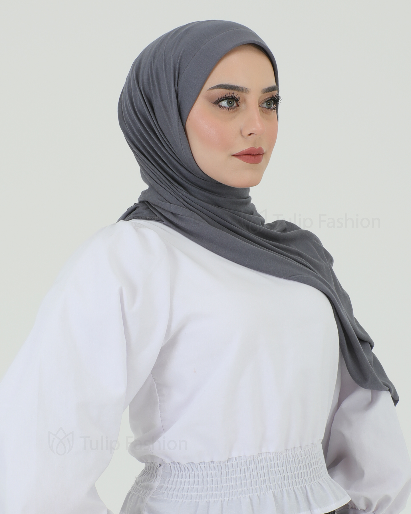 Hijab - Instant Jersey - Dunkelgrau - 2