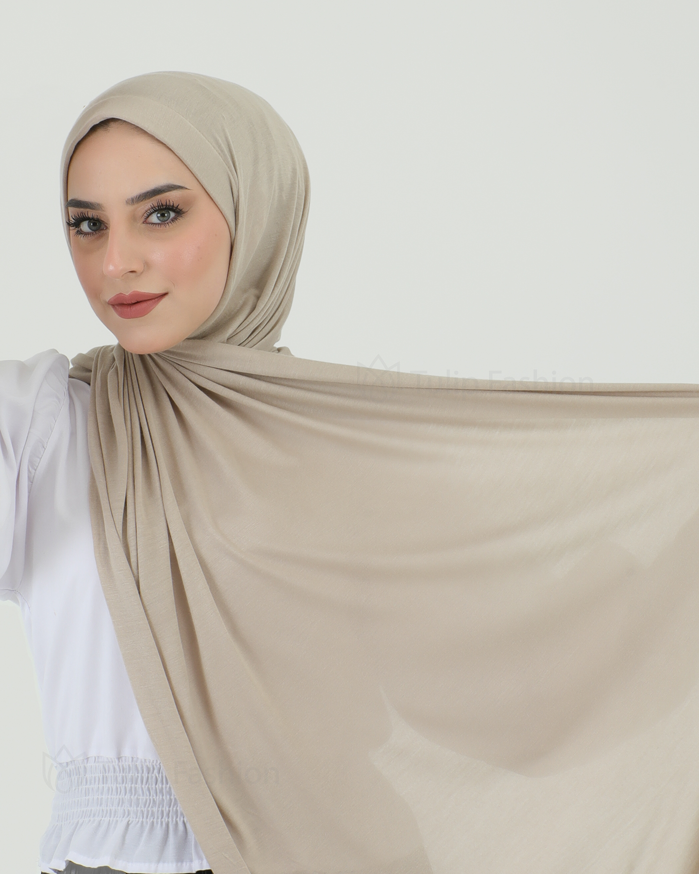 Hijab - Instant Jersey - Beige - 3