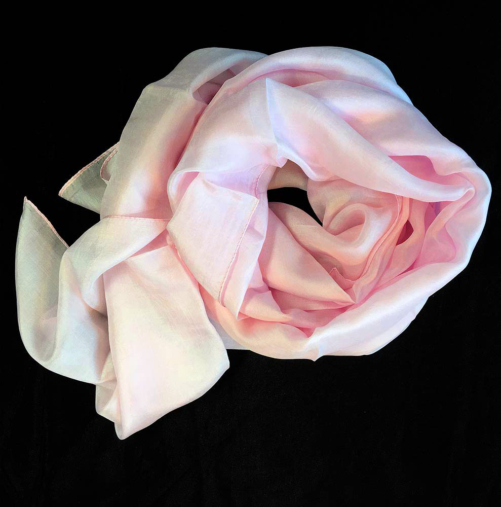Ljust Rosa Sidenscarf Isa - 2