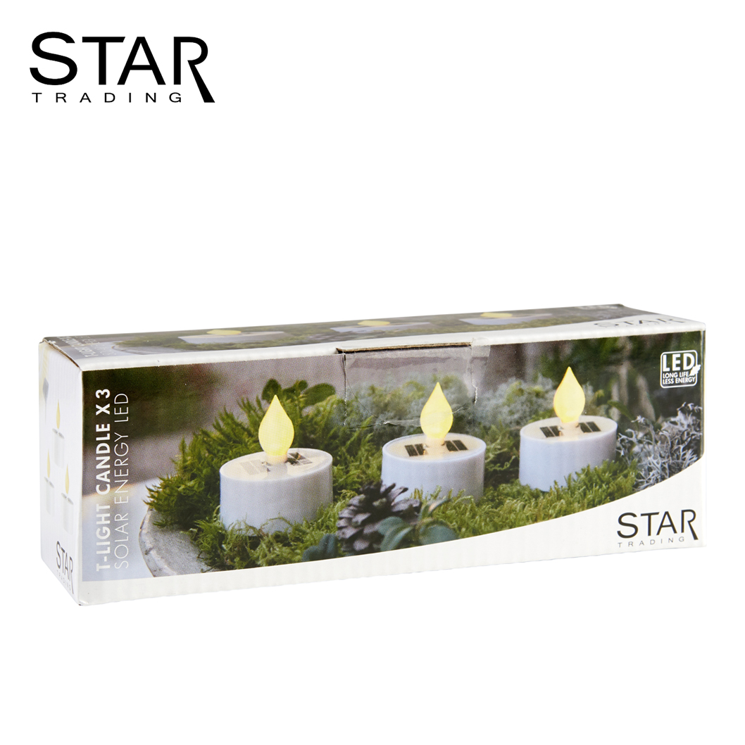 Solar tea light 3-pack - 4