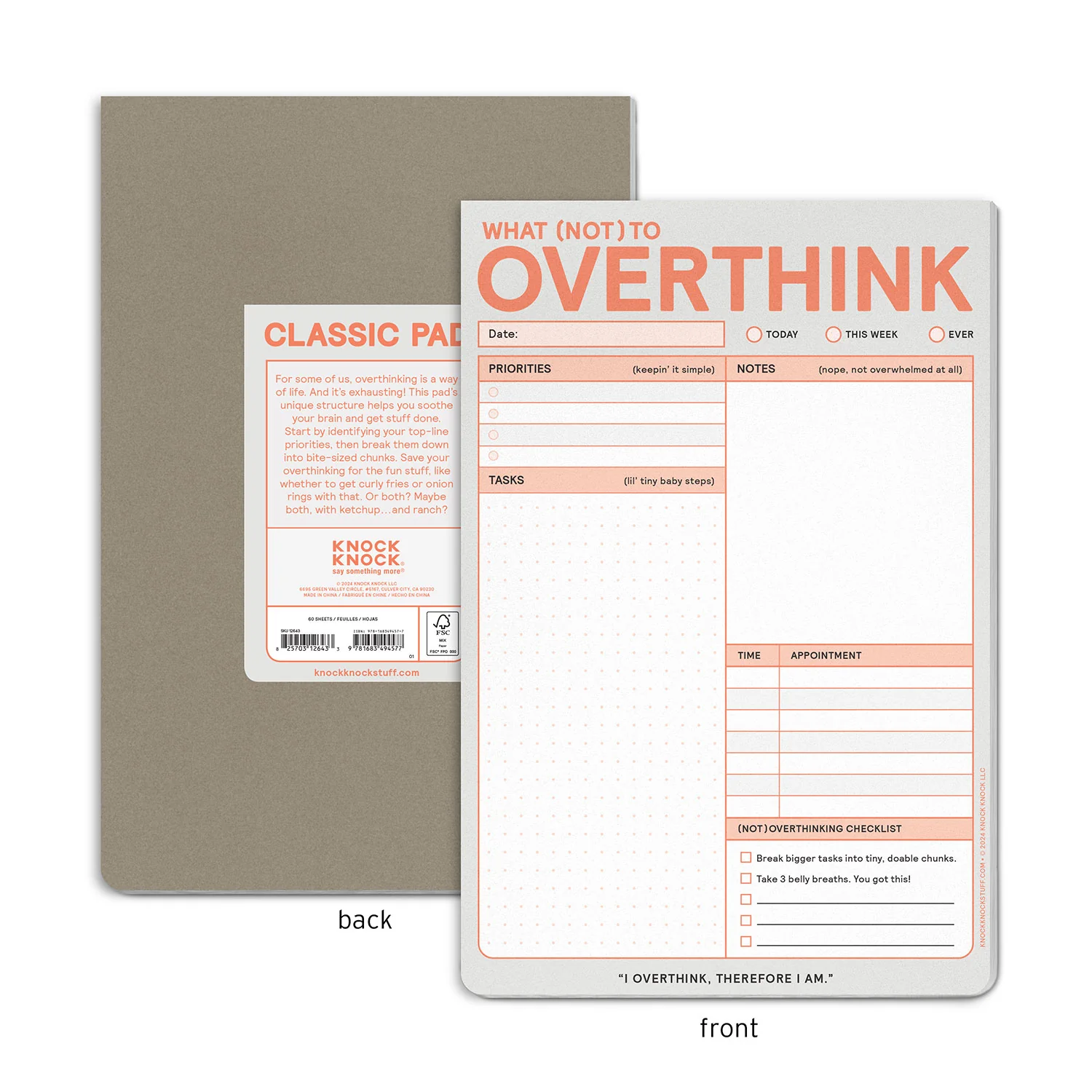 What (Not) to Overthink Pad (Pastel Version) - 2