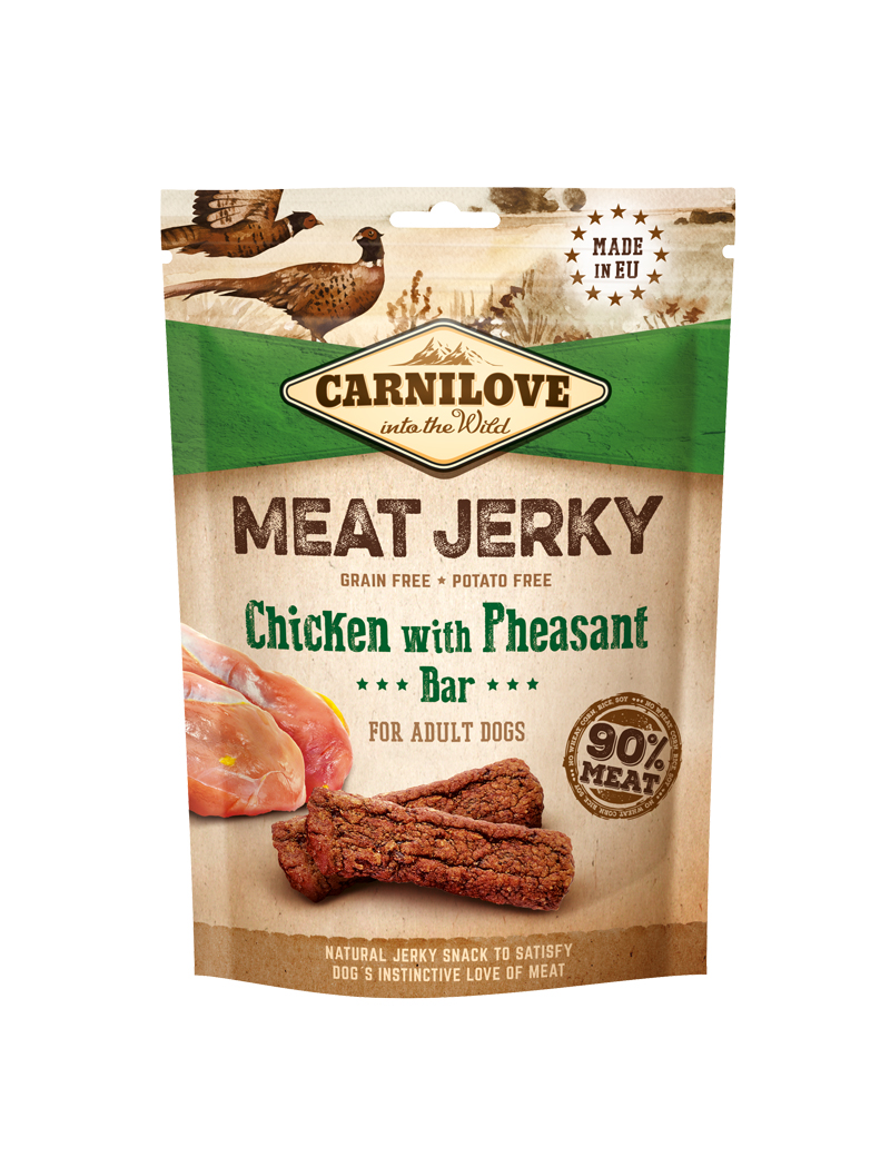 Carnilove Meat Jerky Chicken with Pheasant Bar Hundgodis - 100 g