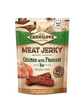Carnilove Meat Jerky Chicken with Pheasant Bar Dog Treats - 100 g
