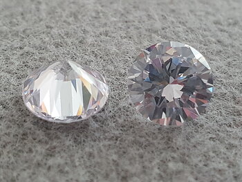 Cubic Zirkonia rund vit 10mm AA+ Styck