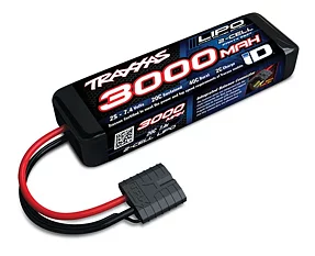 Traxxas 2827X  Li-Po Battery 2S 7.4v 3000mAh 20C iD-connector