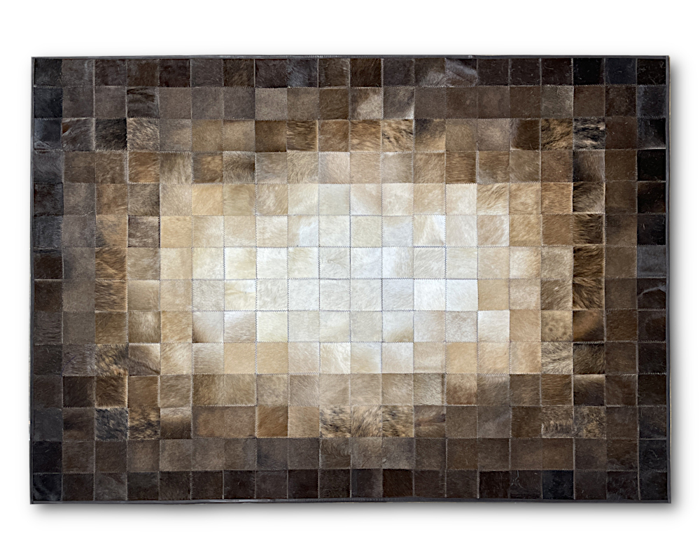 Lädermatta Patchwork 140 x 200 cm