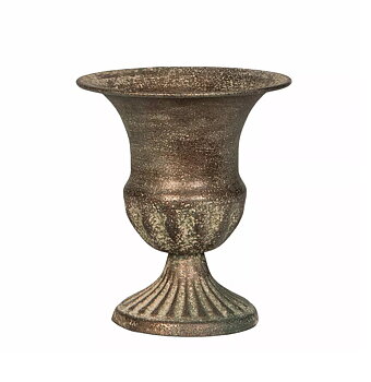 Kruka liten urna Jugend antik plåt art deco shabby chic lantlig stil Gårdsromantik