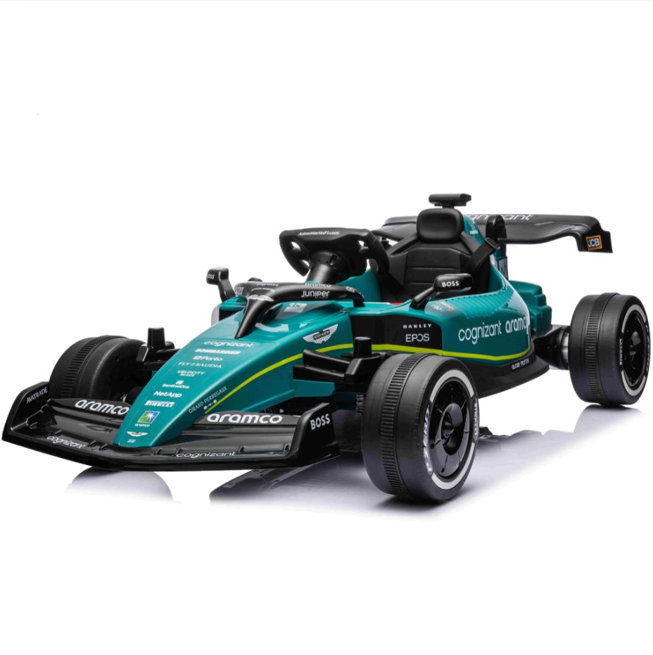 F1 Aston Martin Elbil för barn | Fyrhjulsdrift