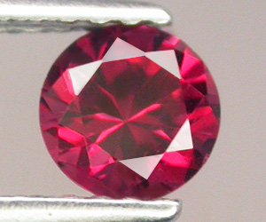 Piedra preciosa de granate rodolita natural con corte de diamante redondo de 5 mm