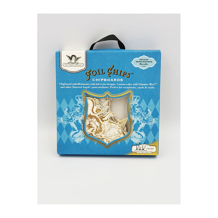 Tattered Angels Foil Chips - Rockin' Renaissance Royalty