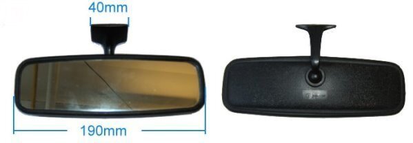Interior mirror universal black to be glued on