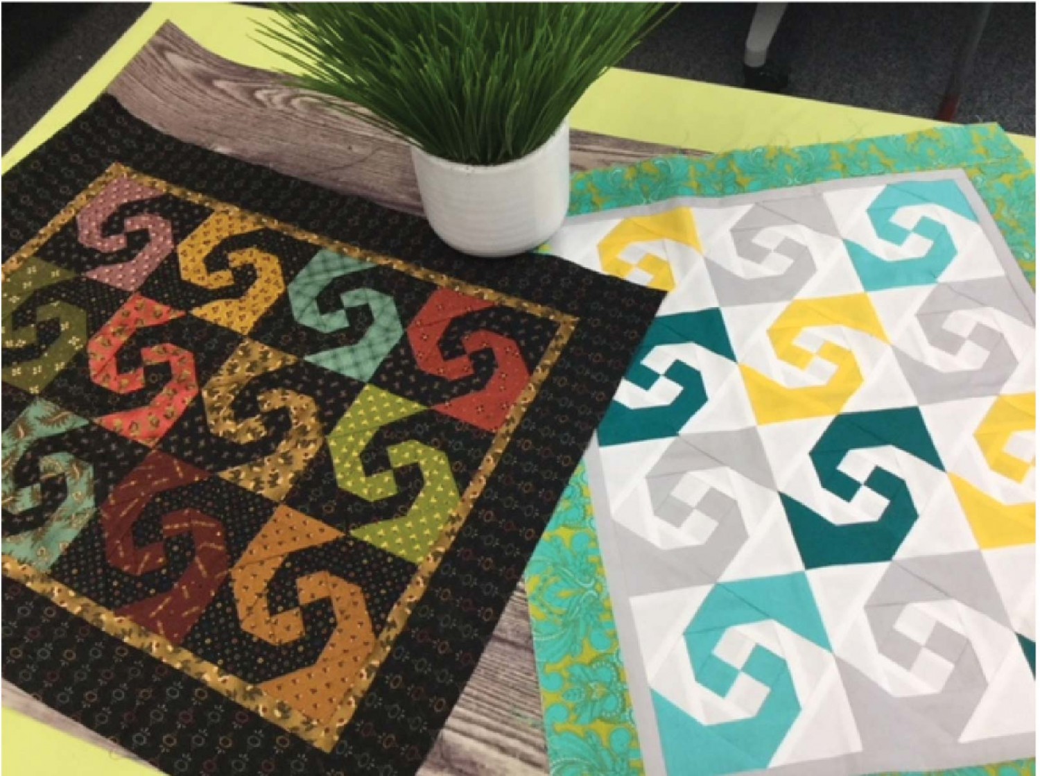 Mönster: Simply Snails Mini Quilt