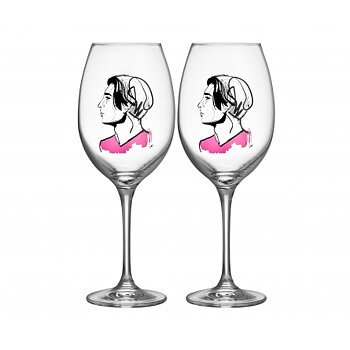 KOSTA BODA All About You /Embrace Him vinglas röd 2-pack