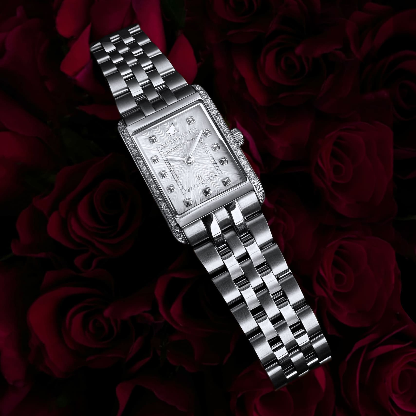 H&B Gala Pavé, Silver & White - 8