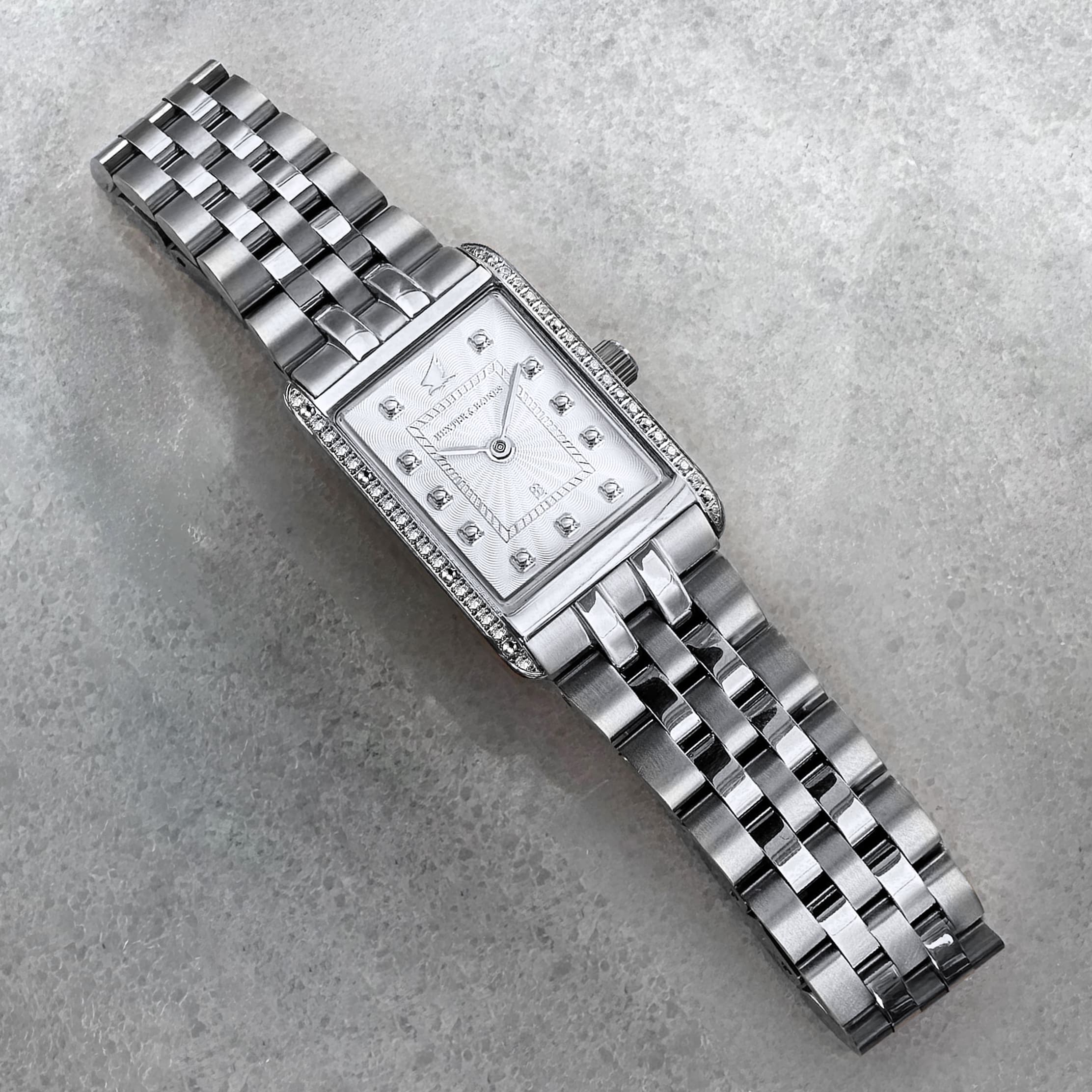 H&B Gala Pavé, Silver & White - 6