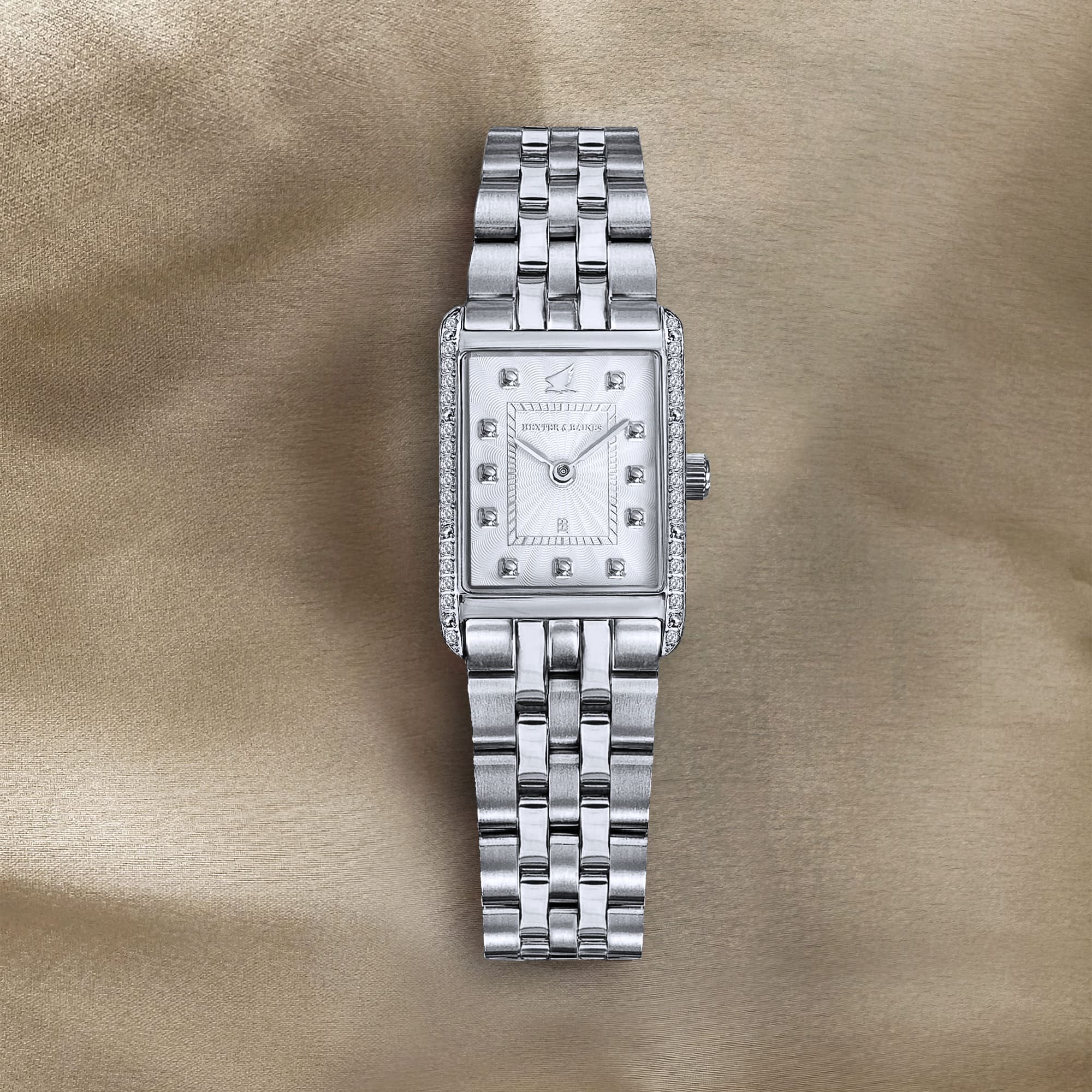 H&B Gala Pavé, Silver & White - 14