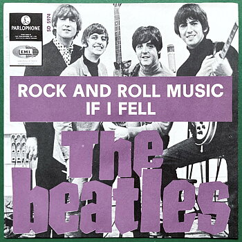 BEATLES - Rock and roll music 7" Light purple Swe PS 1965