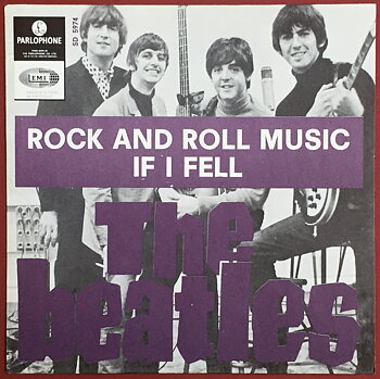 BEATLES - Rock and roll music 7" DARK Purple Swe PS 1965